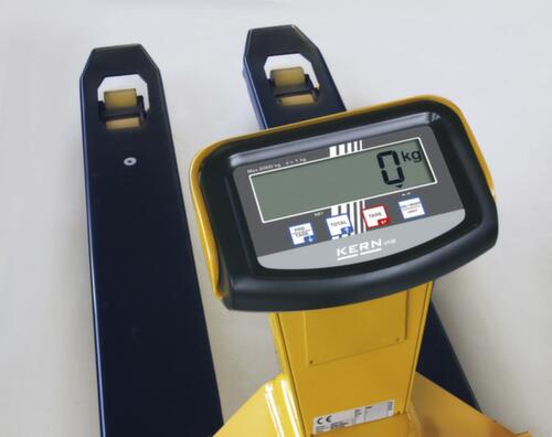 KERN Chariot élévateur à berceau, 2000 kg force, caoutchouc/polyuréthane