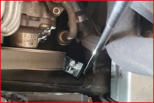 KS Tools Flexible inspection mirror with lighting