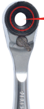 KS Tools 1/4" bit reversible ratchet with plug-in adapter for sockets
