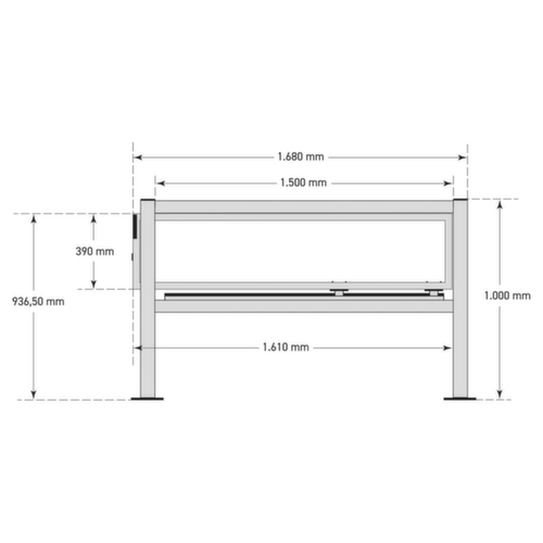 BLACK BULL Kit porte coulissante