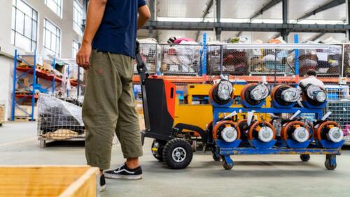 EP Petit tracteur QDD10L, force 1000 kg, air bandage