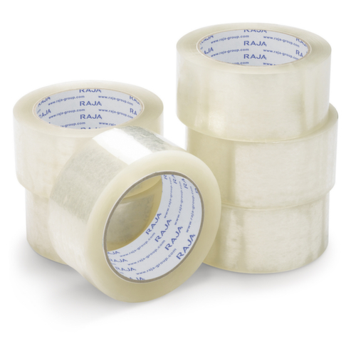 Mini-colis rouleaux adhésif polypropylène silencieux 50mm x 66m transparent