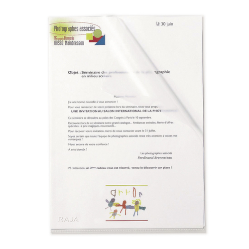 100 pochettes coin RAJA