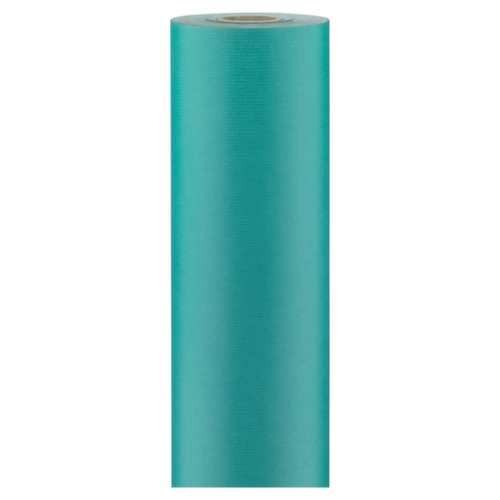 Papier cadeau kraft petrol en rouleau