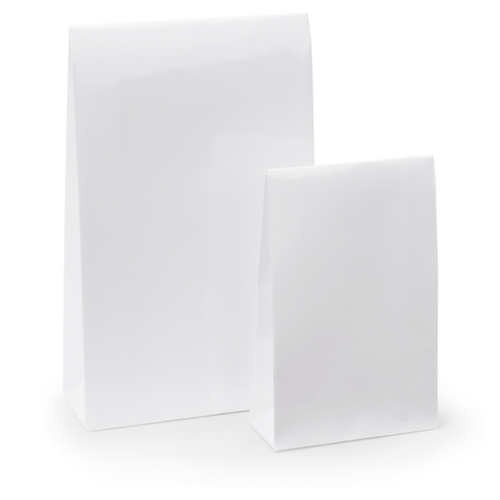 50 pochettes blanches avec fermeture adhésive