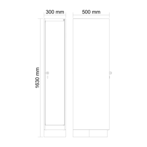 C+P Vestiaire pour enfants Evolo PLUS sur socle