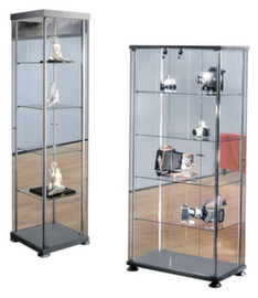 Vitrine avec 4 tablettes en verre
