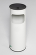 VAR Cendrier poubelle H 61 K, RAL9016 blanc signalisation