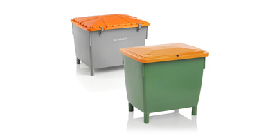 Strooiproducten container