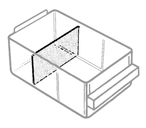 raaco Querteiler für Schubladenmagazin Technische Zeichnung 1 L