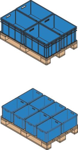 Euronorm-Stapelbehälter Ergonomic Technische Zeichnung 1 L