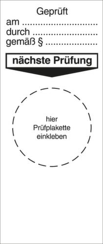 Grundplakette und Gebrauchsanweisungen Standard 2 L