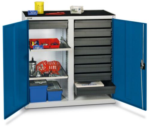 stumpf Werkzeugschrank Serie 3000 mit ausziehbaren Wannenböden + Schubladen Standard 7 L