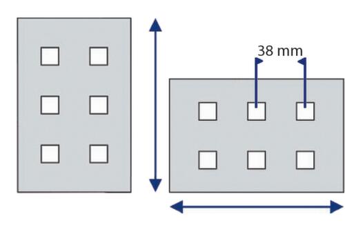 Kappes Lochplatte RasterPlan® Technische Zeichnung 1 L