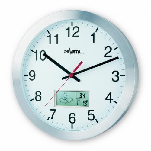 PEWETA Funk-Wanduhr, LC-Display, Ø 300 mm Standard 1 L