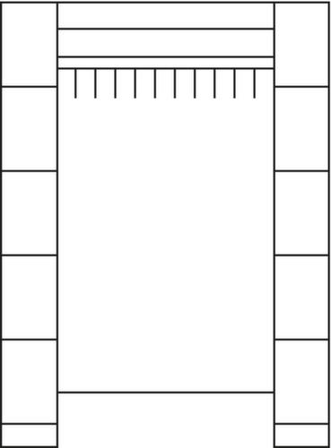C+P Schließfach-Garderobe Classic mit bis zu 20 Fächern Technische Zeichnung 3 L