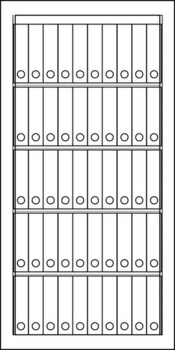 Format Tresorbau Büro-Sicherheitsschrank Technische Zeichnung 4 L
