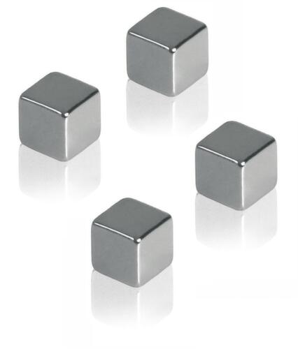 Franken Würfelmagnet, silber, Höhe x Breite x Tiefe 10 x 10 x 10 mm Standard 1 L