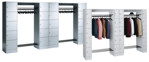 C+P Schließfach-Garderobe Classic lichtgrau mit bis zu 20 Fächern Standard 3 L