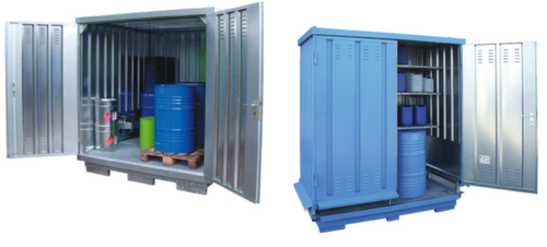 Lacont Gefahrstoff-Container fertig montiert