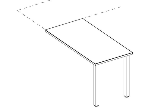 Anbautisch Technische Zeichnung 1 L