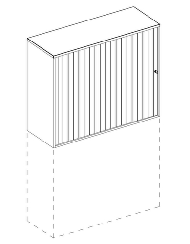 Nowy Styl Aufsatzschrank E10 für Rollladenschrank Technische Zeichnung 1 L