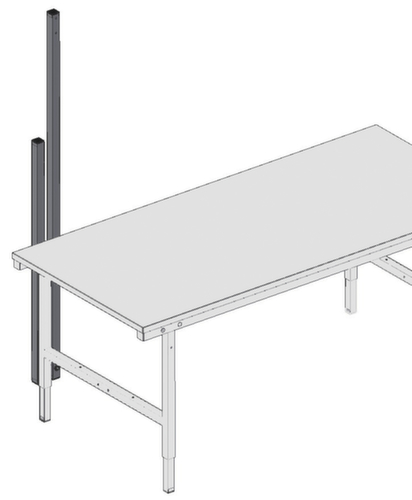 Rocholz Gestell für Packtisch, Höhe 1170 mm Technische Zeichnung 1 L