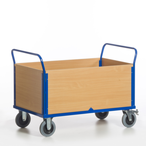 Rollcart Vierwandwagen, Traglast 600 kg, Ladefläche 1200 x 770 mm Standard 7 L