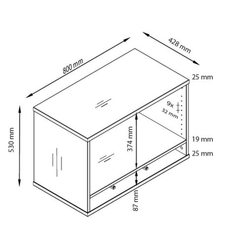 Standcontainer Up and Down Technische Zeichnung 3 L