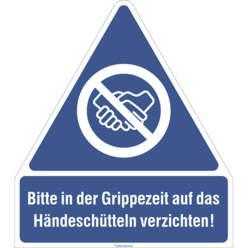 Gebotsschild "kein Händeschütteln" Standard 1 L