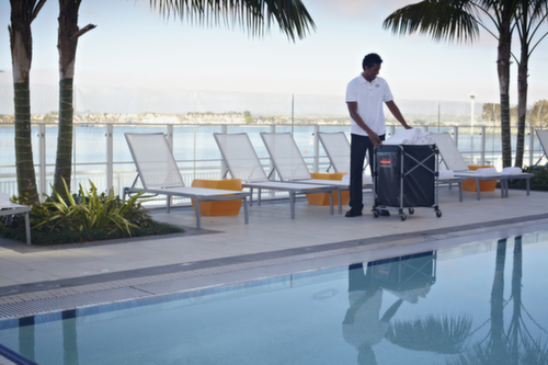 Rubbermaid Klappbarer Wäschewagen X-Cart Milieu 5 L