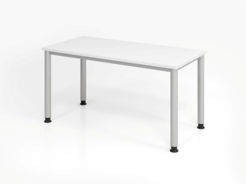 Schmaler Schreibtisch Mini-Office H-Serie mit 4-Fußgestell Standard 1 L