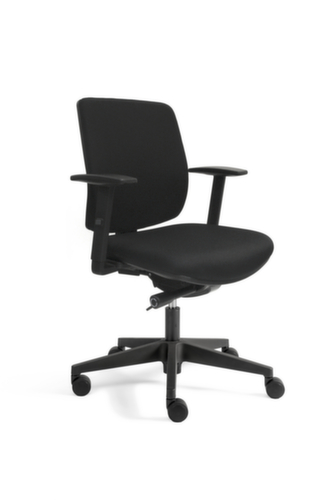 Bürodrehstuhl A300 Comfort mit Synchronmechanik, schwarz Standard 2 L