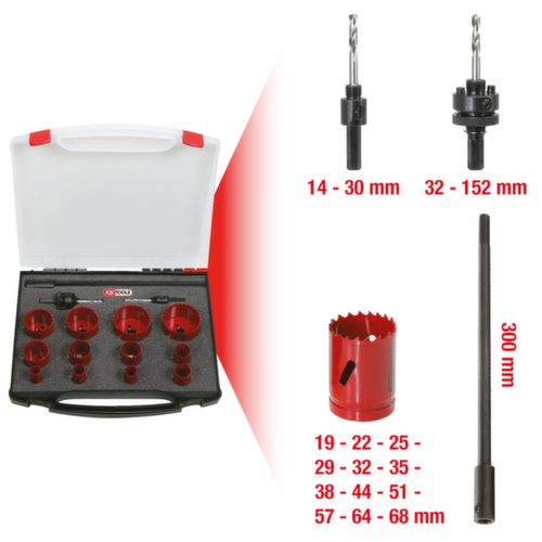 KS Tools Universal-Lochsägen-Satz Standard 2 L