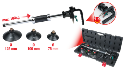 KS Tools Druckluft-Ausbeulhammer-Satz Standard 2 L