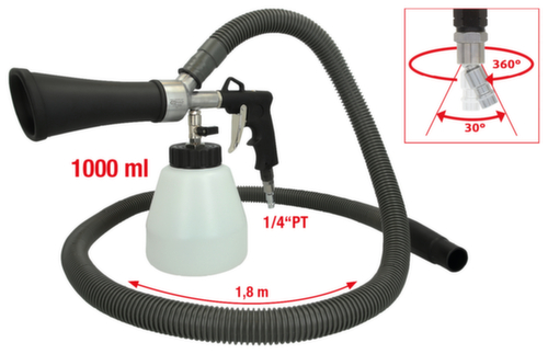 KS Tools Druckluft-Reinigungs-Pistolen-Satz mit Absaugvorrichtung Standard 2 L