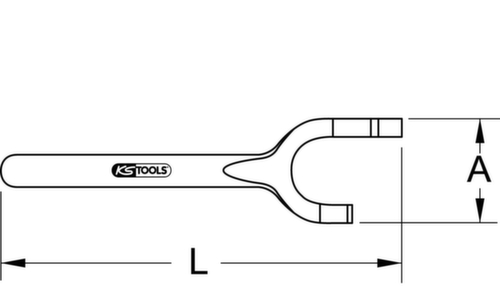 KS Tools BRONZEplus Handradschlüssel Ø 36x60 mm Standard 4 L