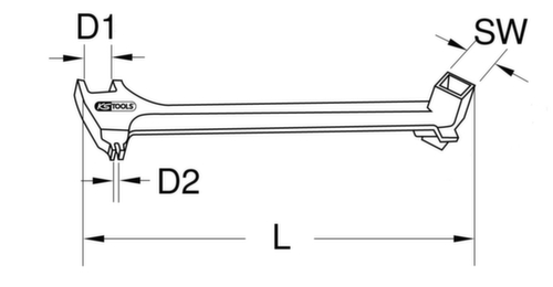 KS Tools BRONZEplus Fassschlüssel universal 380 mm Standard 3 L