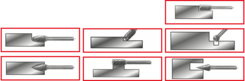 KS Tools HM Frässtift-Satz Standard 6 L