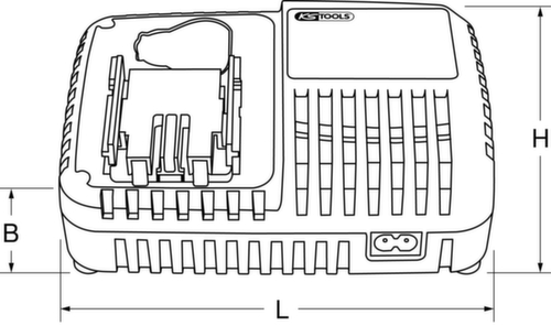 KS Tools Universal-Schnell-Ladegerät Standard 7 L