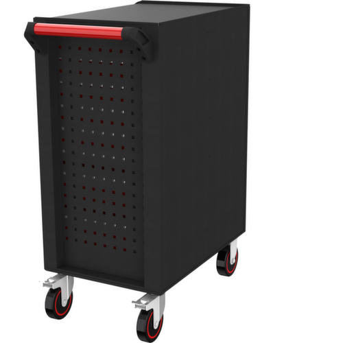 KS Tools ECOline SCHWARZ/ROT Werkstattwagen mit 7 Schubladen Standard 3 L