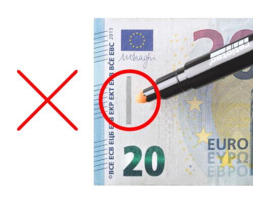 ratiotec Falschgeldstift RP 50, für alle Währungen, außer polymere Banknoten Milieu 2 L