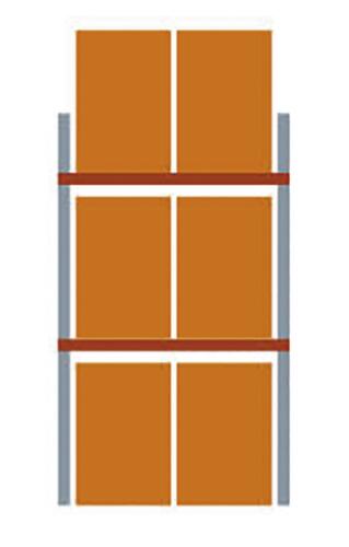 META Palettenregal MULTIPAL Technische Zeichnung 1 L