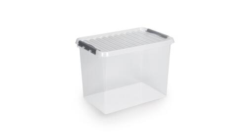 Aufbewahrungsbox ECO, transparent, Inhalt 72 l, Deckel