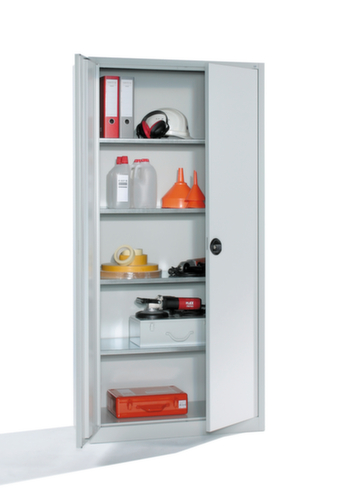 C+P Universalschrank Eco lichtgrau mit 4 Böden, Breite 940 mm Standard 4 L