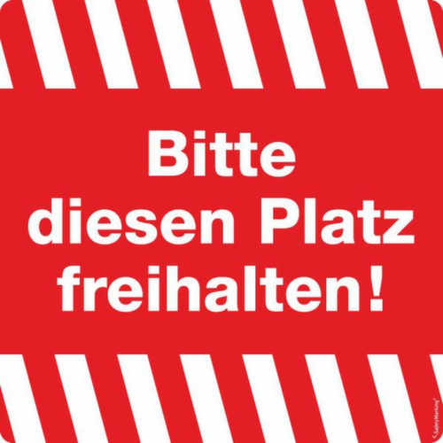 Hinweis-Kombischild SafetyMarking®, "Bitte diesen Platz freihalten!" Standard 1 L