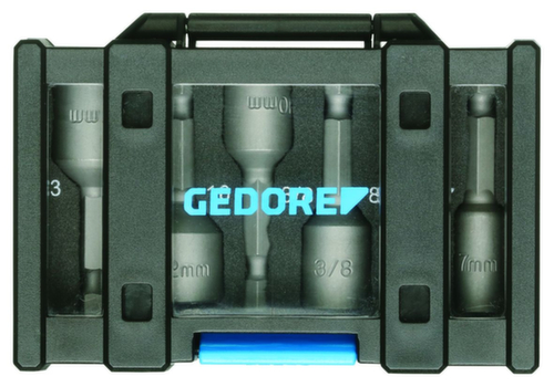 GEDORE 666-006 Bit-Box Steckschlüssel Maschinenaufnahme 6-teilig Standard 2 L