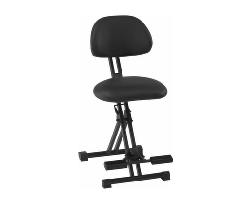 meychair Klappbare XXL-Stehhilfe Assistent Futura AF-SR, Sitzh&ouml;he 550 - 770 mm, Sitz schwarz Standard 2 L