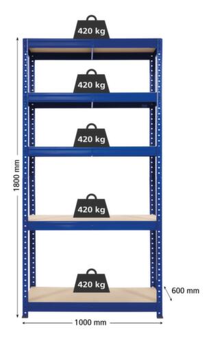 UDOBÄR Schwerlastregal Standard 2 L