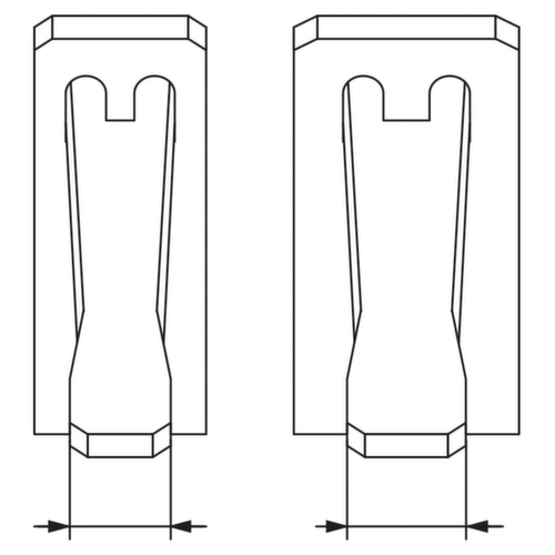 KS Tools Schlauchschellenzange Technische Zeichnung 3 L